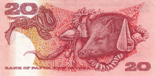 巴布亚新几内亚 Pick 04 ND1977年版20 Kina 