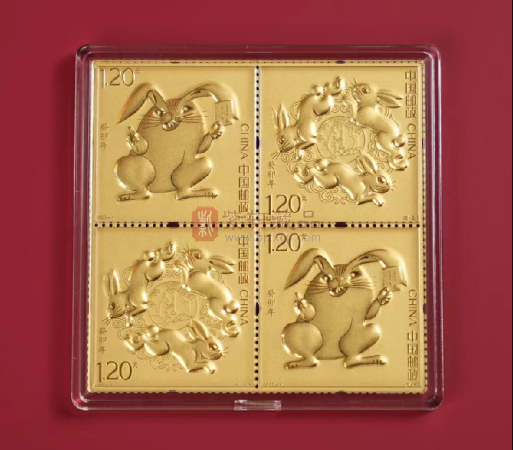 中国集邮总公司 系列发行 2023年《癸卯兔》邮票金珍藏