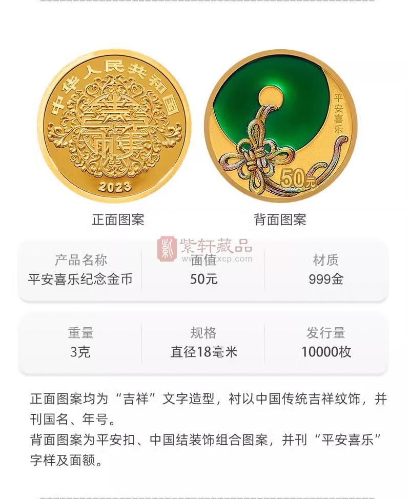 【全款预售】2023年吉祥文化金银纪念币