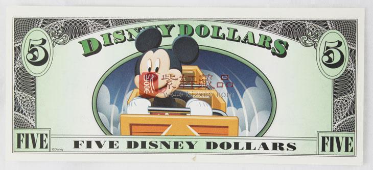 2014年版 迪士尼美元纪念钞 1元 5元 10元合订